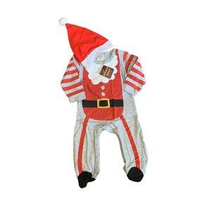 6-12 Months Zoerea Baby Santa Romper with Hat New Holiday